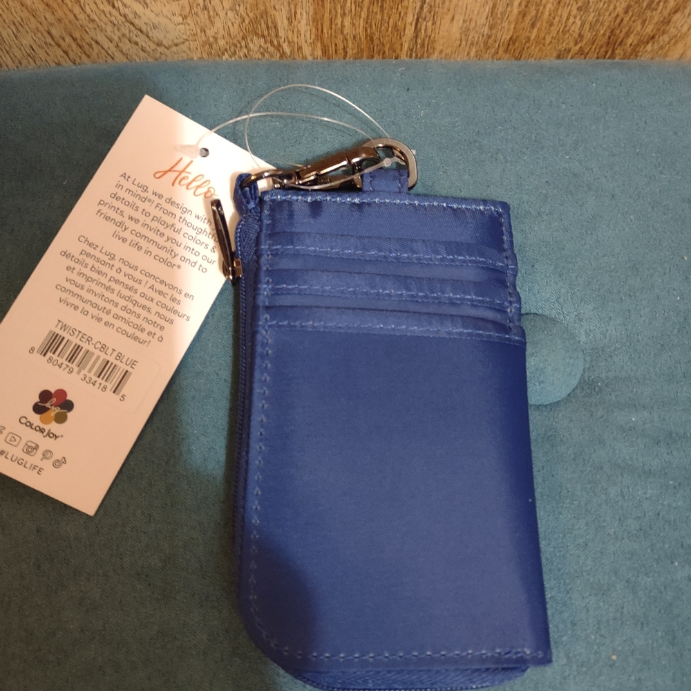 Lug Twister wallet in cobalt blue
